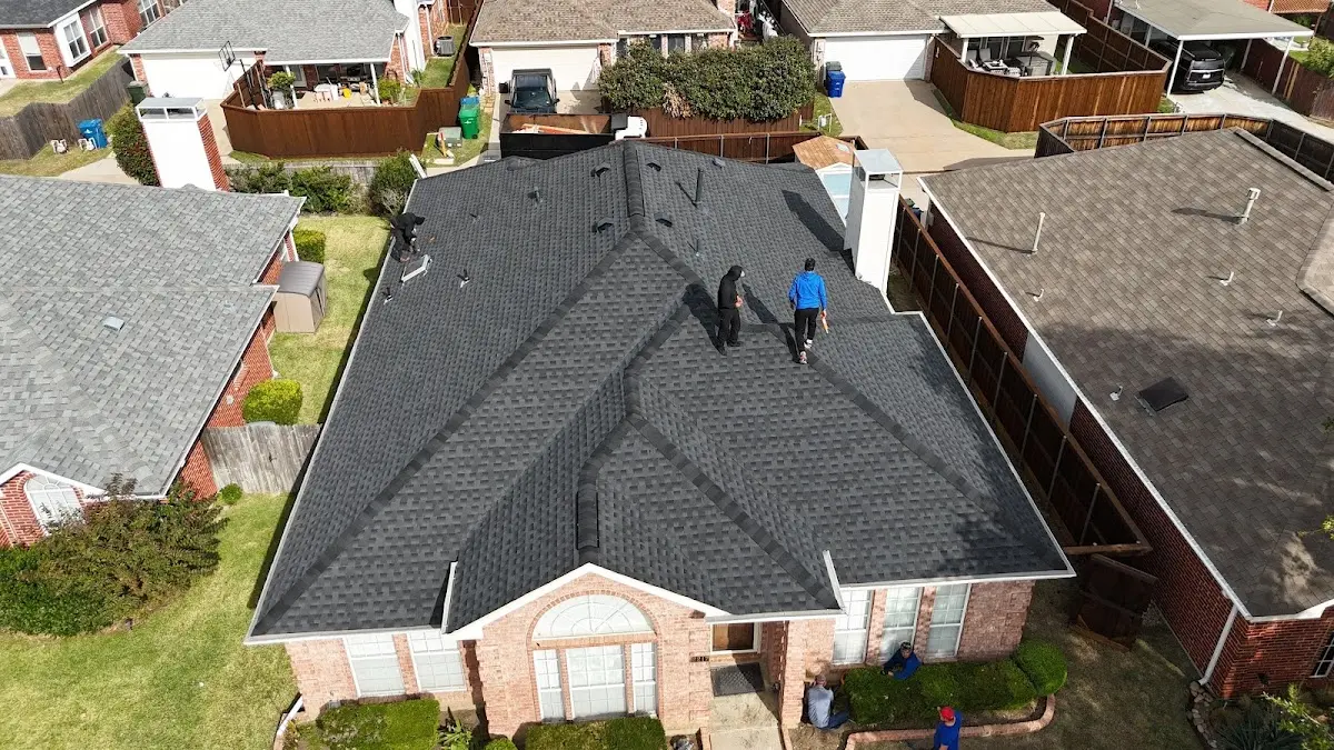 Commercial Roofing work in progress on a Vienna property